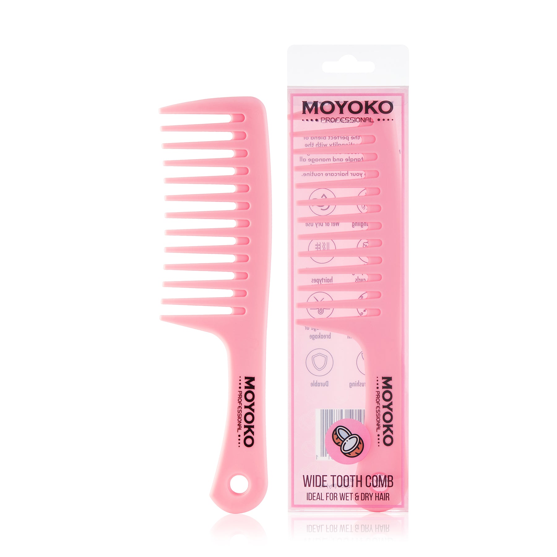 Moyoko Wide Tooth Coconut Infused Styling Comb